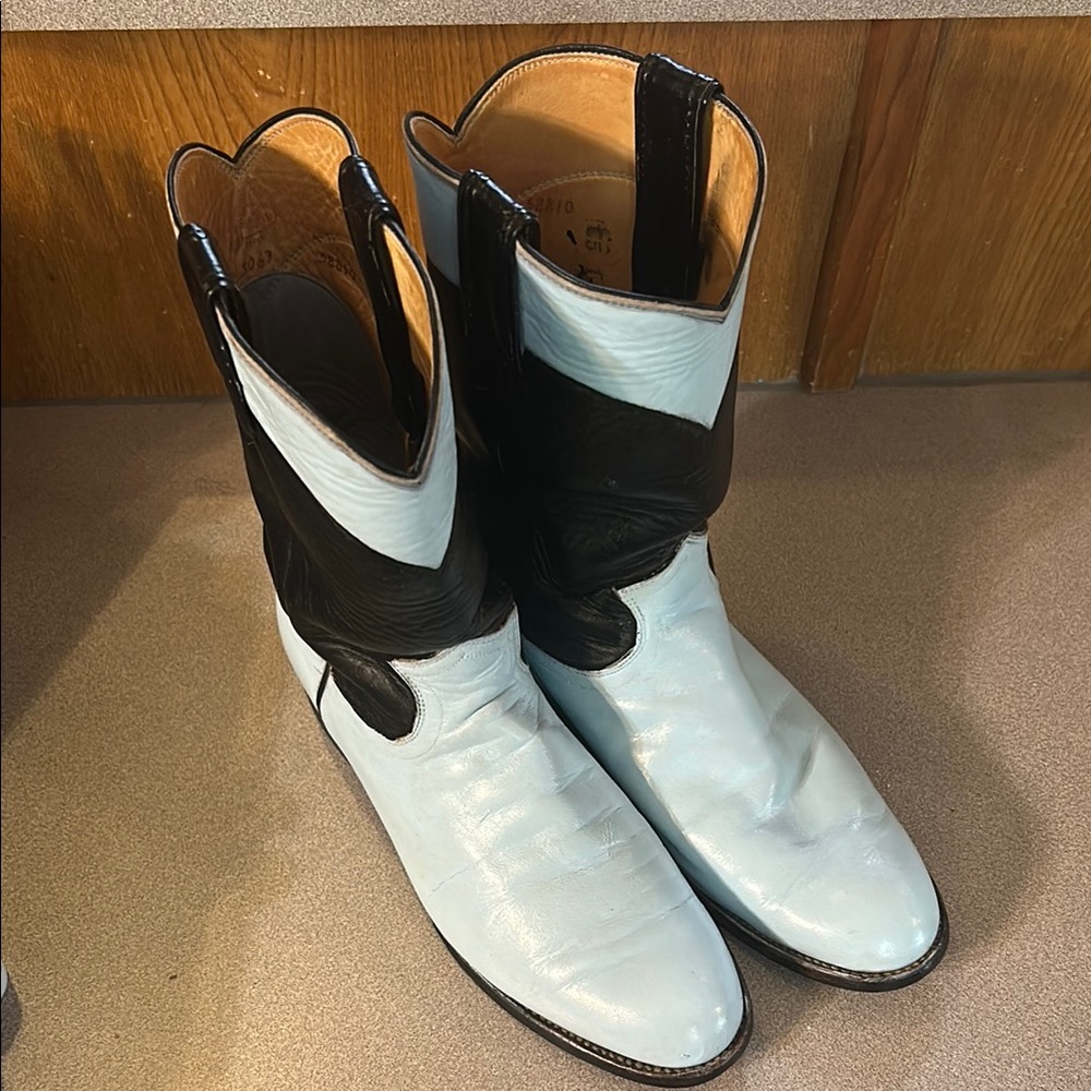 Justin Roper 2-tone Cowboy Western Boots